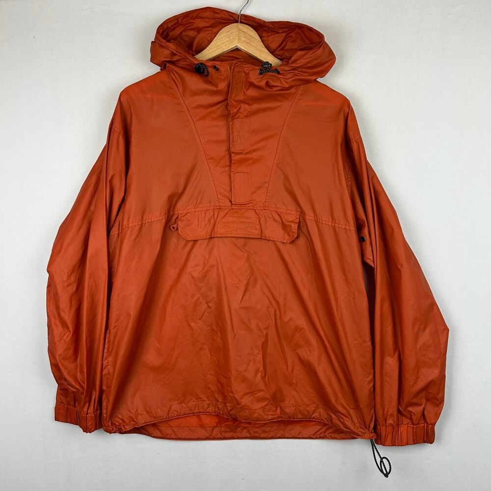Gap Vintage Military Anorak Windbreaker Pullover Orange Y2K 162838 Men's Size S
